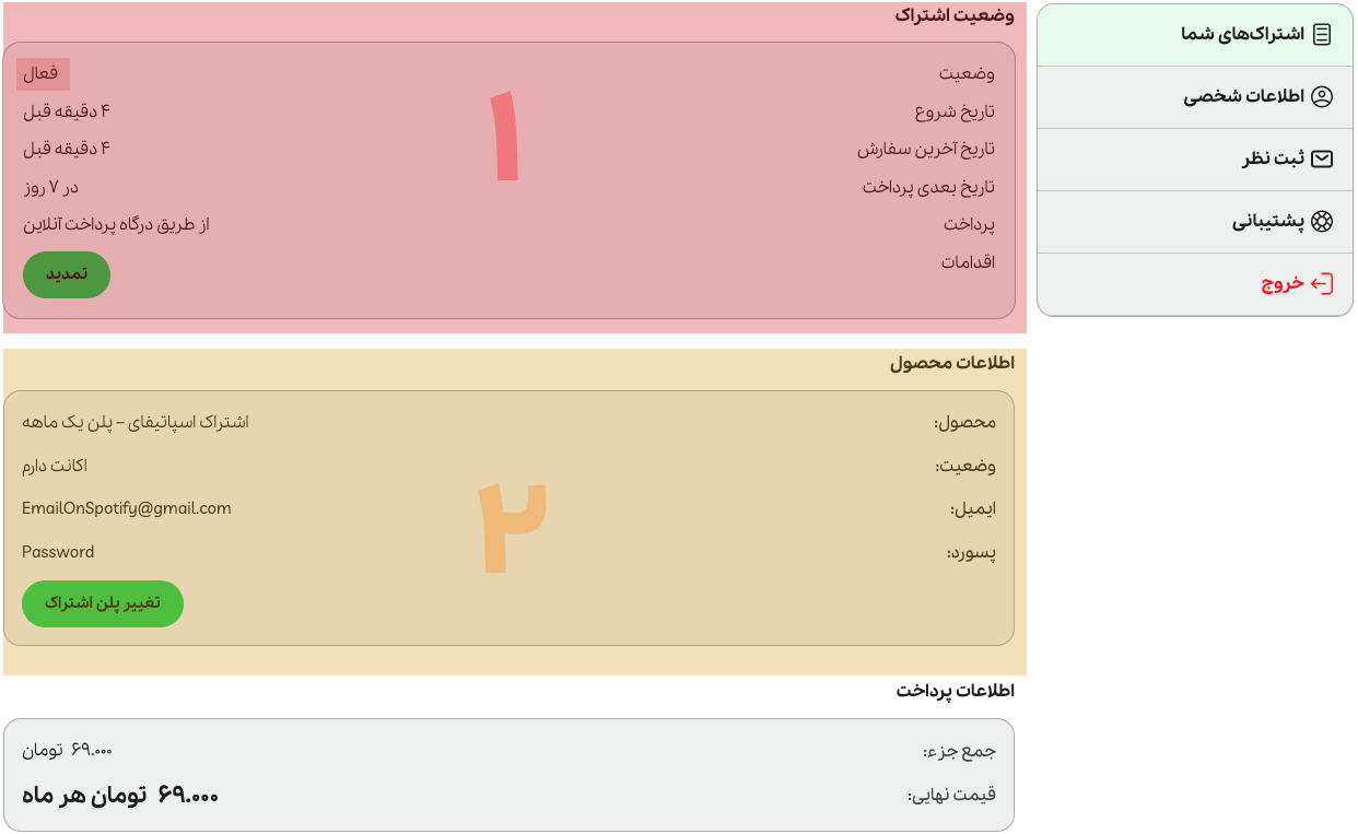 آموزش تمدید اشتراک اسپاتیفای