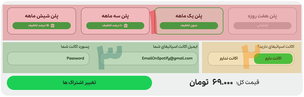 انتخاب اشتراک جهت ارتقا